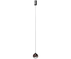 3W LED pakabinamas šviestuvas IRIDES, juodos/kavos sp., 3000K, 01-3966