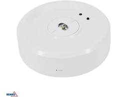 3W LED paviršinis avarinis šviestuvas SKALER, baltas, 6000K, 2h veikimas autonominiu režimu