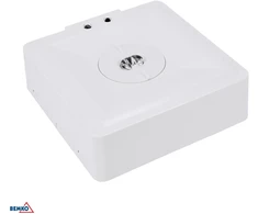 3W LED paviršinis avarinis šviestuvas SKALER, baltas, 6000K, IP40, 1h veikimas autonominiu režimu, 145°/55°
