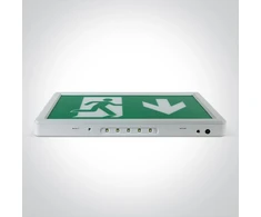 3W LED paviršinis evakuacinis šviestuvas, 6000K, su 3h avariniu moduliu, 89408/W
