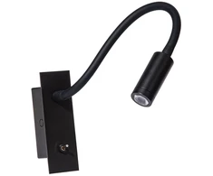 3W LED sieninis įleidžiamas šviestuvas, juodas, 3000K, H69