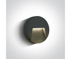 3W LED sieninis šviestuvas, antracito sp., 2700/3300/4000K, IP65, 67414/AN/V