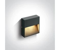 3W LED sieninis šviestuvas, antracito sp., 2200/2700/3000/4000K, IP65, 67359A/AN/V