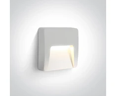 3W LED sieninis šviestuvas, baltas, 2700/3300/4000K, IP65, 67418/W/V