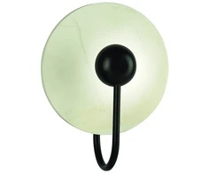3W LED sieninis šviestuvas, baltos/juodos sp., 3000K, 18168