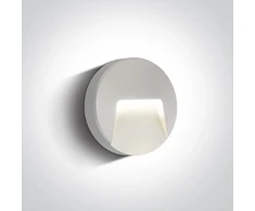3W LED sieninis šviestuvas, baltos sp., 2700/3300/4000K, IP65, 67414/W/V