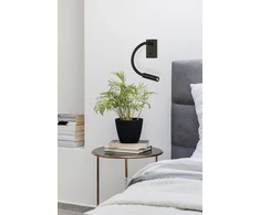 3W LED sieninis šviestuvas CIO, juodas, 3000K, A3239101N