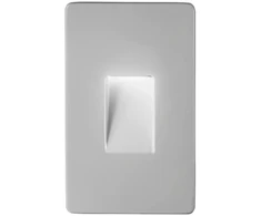 3W LED sieninis šviestuvas laiptų apšvietimui STRATOS, sidabro sp., CCT