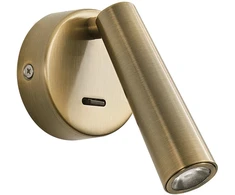 3W LED sieninis šviestuvas MYSTERY, aukso sp., 3000K, 4271301