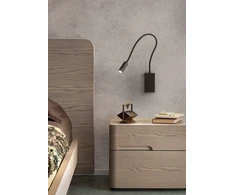 3W LED sieninis šviestuvas WALLIE, matinės baltos sp., 3000K, su USB jungtimi, 01-2754