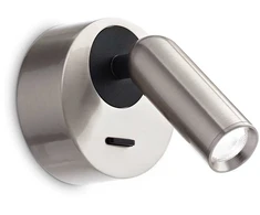 Ideal Lux Sieninis šviestuvas Bean Round Ap Nickel
