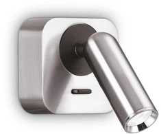Ideal Lux Sieninis šviestuvas Bean Square Ap Nickel
