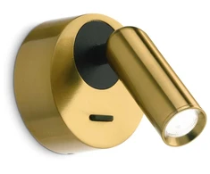 Ideal Lux Sieninis šviestuvas Bean Round Ap Ottone