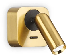 Ideal Lux Sieninis šviestuvas Bean Square Ap Ottone