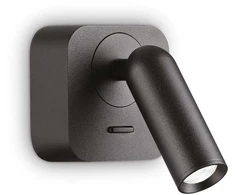 Ideal Lux Sieninis šviestuvas Bean Square Ap Nero