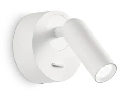 Ideal Lux Sieninis šviestuvas Bean Round Ap Bianco