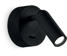 Ideal Lux Sieninis šviestuvas Bean Round Ap Nero