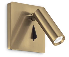 Sieninis šviestuvas Ideal Lux 3W wall lamp with 1 light LITE, 3000K, juodas