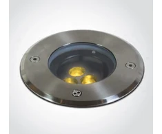 3x1,5W LED įleidžiamas į žemę lauko šviestuvas, plieno sp., 3000K, IP67, reguliuojamas šviesos kampas, 69074A/W