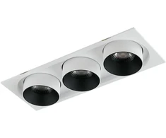 3x15W LED įleidžiamas šviestuvas OUTSIDER, baltas, 3000K