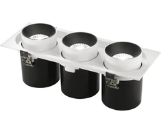 3x30W LED įleidžiamas šviestuvas OUTSIDER, baltas, 3000K