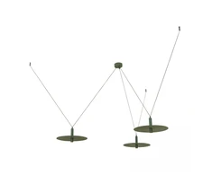 3x7W LED pakabinamas šviestuvas, žalias, 3000K, 23230