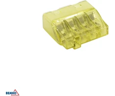 Bemko 4 polių jungtis, 0,5-2,5mm2, 100vnt