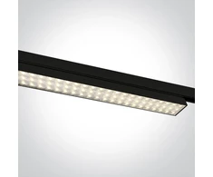40-60W LED šviestuvas į 3 fazių bėgelius, juodas, 3000/4000/5000K, 65170BT/B/V