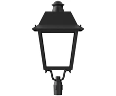 40W LED gatvės šviestuvas URBAN VILLA, juodas, 3000K, 50x150°, IP66