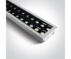 40W LED įleidžiamas linijinis šviestuvas, baltas, 4000K, 38150BR/W/C