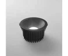 40W LED įleidžiamas šviestuvas QUANTUM, juodas, CCT