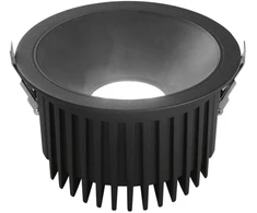 40W LED įleidžiamas šviestuvas QUANTUM, juodas, CCT