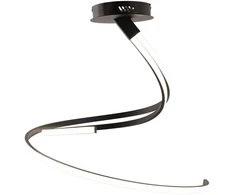 40W LED lubinis šviestuvas KINETIC, juodas, CCT
