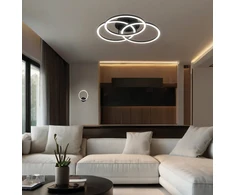 40W LED lubinis šviestuvas LIVIA, juodas, 3000K, 4324500