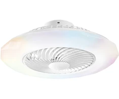 40W LED lubinis šviestuvas - ventiliatorius SKYRON, baltas, CCT/RGB, dimeriuojamas