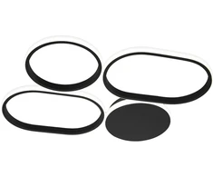 40W LED lubinis šviestuvas VICTOR, juodas, 3000K, 4348100