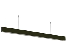 Pakabinamas šviestuvas 40W LED pakabinamas linijinis šviestuvas, juodas, 6000K