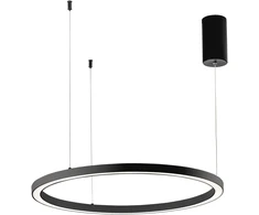 40W LED pakabinamas šviestuvas HOOP, juodas, CCT