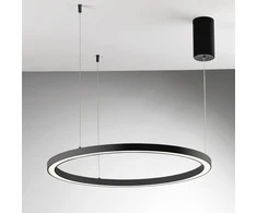 40W LED pakabinamas šviestuvas HOOP, juodas, CCT