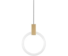 40W LED pakabinamas šviestuvas HOPP, T9, aukso sp., 3000K, parduodamas su T9 lempa