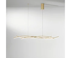 40W LED pakabinamas šviestuvas KINETIC, aukso sp., CCT