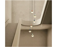 40W LED pakabinamas šviestuvas, rausvos/mėlynos/žalsvos/žalvario sp., 3000K, dimeriuojamas, 25102