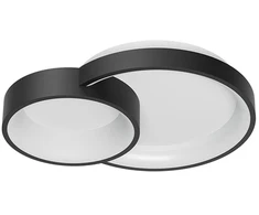 40W LED paviršinis lubinis šviestuvas COMBI, juodas, 3000/4000/6000K, dimeriuojamas