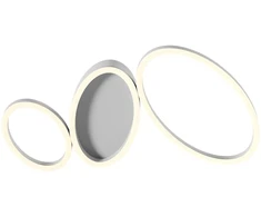 40W LED paviršinis lubinis šviestuvas RITMO, baltas, 3000/4000K