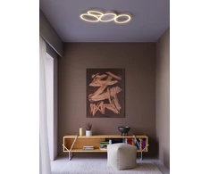 40W LED paviršinis lubinis šviestuvas RITMO, juodas, 3000/4000K