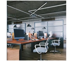 Pakabinamas šviestuvas 40W LED paviršinis/pakabinamas linijinis šviestuvas KOLINE GO PROFESSIONAL, juodas, 3000/4000/6500K