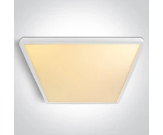 Lubinis šviestuvas 40W LED paviršinis šviestuvas, baltos sp., 2800/3300/4000K, 500x500mm, UGR19, 62020LU/W/V
