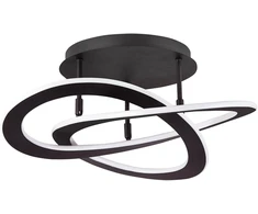 Lubinis šviestuvas 40W LED paviršinis šviestuvas CHARLIE, juodas, 3000K, 4235700