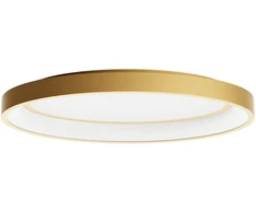 Lubinis šviestuvas 40W LED paviršinis šviestuvas NOBU, matinės aukso sp., 3000/4000K, dimeriuojamas, 01-3804