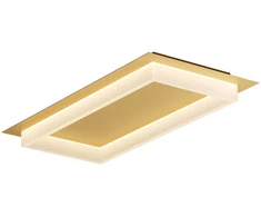 Lubinis šviestuvas 40W LED paviršinis šviestuvas PERIMETRO, matinės aukso sp., 3000/4000/6500K